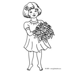 Dibujo para colorear: Ramo de flores (Naturaleza) #160746 - Dibujos para Colorear e Imprimir Gratis
