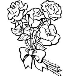 Dibujo para colorear: Ramo de flores (Naturaleza) #160780 - Dibujos para Colorear e Imprimir Gratis