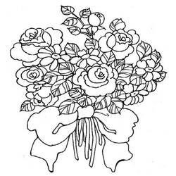 Dibujo para colorear: Ramo de flores (Naturaleza) #160800 - Dibujos para Colorear e Imprimir Gratis