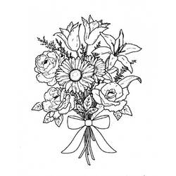 Dibujo para colorear: Ramo de flores (Naturaleza) #160806 - Dibujos para Colorear e Imprimir Gratis