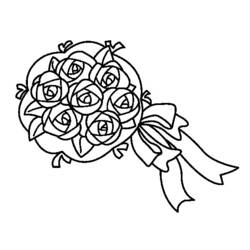 Dibujo para colorear: Ramo de flores (Naturaleza) #160857 - Dibujos para Colorear e Imprimir Gratis