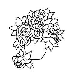 Dibujo para colorear: Ramo de flores (Naturaleza) #160859 - Dibujos para Colorear e Imprimir Gratis