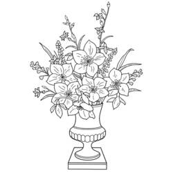 Dibujo para colorear: Ramo de flores (Naturaleza) #160868 - Dibujos para Colorear e Imprimir Gratis