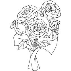 Dibujo para colorear: Ramo de flores (Naturaleza) #160972 - Dibujos para Colorear e Imprimir Gratis