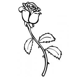 Dibujo para colorear: Rosas (Naturaleza) #161873 - Dibujos para Colorear e Imprimir Gratis