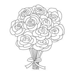 Dibujo para colorear: Rosas (Naturaleza) #161892 - Dibujos para Colorear e Imprimir Gratis
