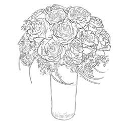 Dibujo para colorear: Rosas (Naturaleza) #161896 - Dibujos para Colorear e Imprimir Gratis