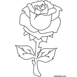 Dibujo para colorear: Rosas (Naturaleza) #161897 - Dibujos para Colorear e Imprimir Gratis