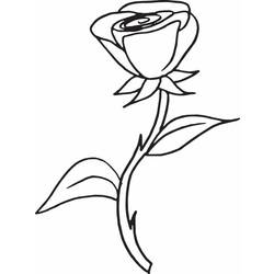 Dibujo para colorear: Rosas (Naturaleza) #161916 - Dibujos para Colorear e Imprimir Gratis