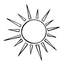 Dibujo para colorear: Sol (Naturaleza) #157905 - Dibujos para Colorear e Imprimir Gratis
