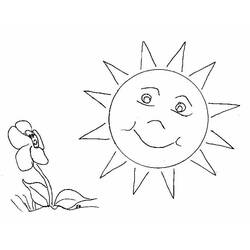 Dibujo para colorear: Sol (Naturaleza) #157919 - Dibujos para Colorear e Imprimir Gratis