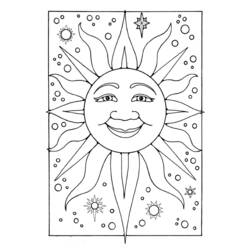 Dibujo para colorear: Sol (Naturaleza) #157931 - Dibujos para Colorear e Imprimir Gratis