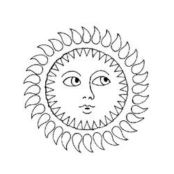 Dibujo para colorear: Sol (Naturaleza) #157941 - Dibujos para Colorear e Imprimir Gratis