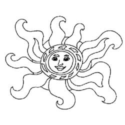 Dibujo para colorear: Sol (Naturaleza) #158020 - Dibujos para Colorear e Imprimir Gratis