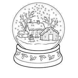 Dibujo para colorear: Temporada de Invierno (Naturaleza) #164396 - Dibujos para Colorear e Imprimir Gratis
