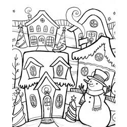 Dibujo para colorear: Temporada de Invierno (Naturaleza) #164434 - Dibujos para Colorear e Imprimir Gratis
