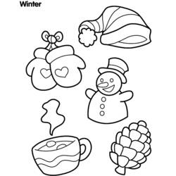 Dibujo para colorear: Temporada de Invierno (Naturaleza) #164466 - Dibujos para Colorear e Imprimir Gratis
