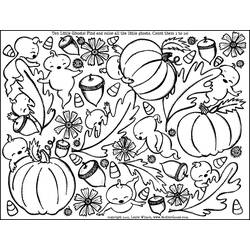 Dibujo para colorear: Temporada de Otoño (Naturaleza) #164207 - Dibujos para Colorear e Imprimir Gratis