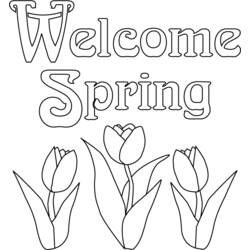 Dibujo para colorear: Temporada de Primavera (Naturaleza) #164752 - Dibujos para Colorear e Imprimir Gratis