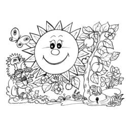 Dibujo para colorear: Temporada de Primavera (Naturaleza) #164757 - Dibujos para Colorear e Imprimir Gratis