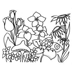 Dibujo para colorear: Temporada de Primavera (Naturaleza) #164761 - Dibujos para Colorear e Imprimir Gratis