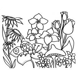 Dibujo para colorear: Temporada de Primavera (Naturaleza) #164766 - Dibujos para Colorear e Imprimir Gratis