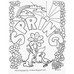 Dibujo para colorear: Temporada de Primavera (Naturaleza) #164775 - Dibujos para Colorear e Imprimir Gratis