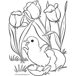Dibujo para colorear: Temporada de Primavera (Naturaleza) #164776 - Dibujos para Colorear e Imprimir Gratis