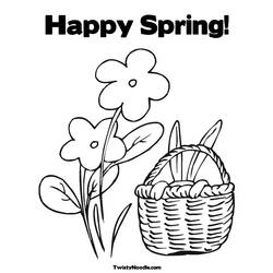 Dibujo para colorear: Temporada de Primavera (Naturaleza) #164793 - Dibujos para Colorear e Imprimir Gratis