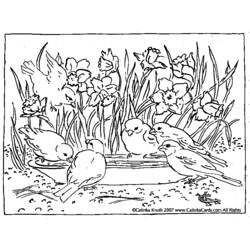 Dibujo para colorear: Temporada de Primavera (Naturaleza) #164827 - Dibujos para Colorear e Imprimir Gratis