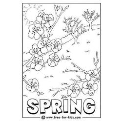 Dibujo para colorear: Temporada de Primavera (Naturaleza) #164859 - Dibujos para Colorear e Imprimir Gratis