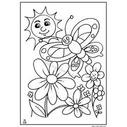 Dibujo para colorear: Temporada de Primavera (Naturaleza) #164984 - Dibujos para Colorear e Imprimir Gratis
