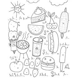 Dibujo para colorear: Temporada de Verano (Naturaleza) #165138 - Dibujos para Colorear e Imprimir Gratis