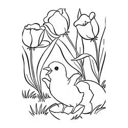 Dibujo para colorear: Tulipán (Naturaleza) #161650 - Dibujos para Colorear e Imprimir Gratis