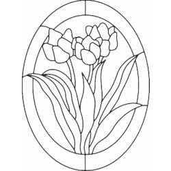 Dibujo para colorear: Tulipán (Naturaleza) #161660 - Dibujos para Colorear e Imprimir Gratis