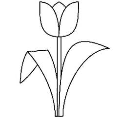 Dibujo para colorear: Tulipán (Naturaleza) #161668 - Dibujos para Colorear e Imprimir Gratis