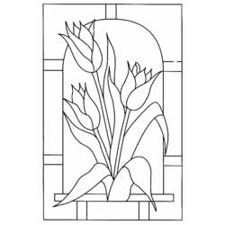 Dibujo para colorear: Tulipán (Naturaleza) #161685 - Dibujos para Colorear e Imprimir Gratis