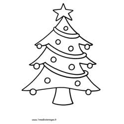 Dibujo para colorear: Arbol de Navidad (Objetos) #167436 - Dibujos para Colorear e Imprimir Gratis