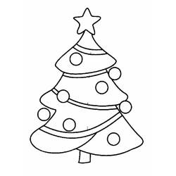Dibujo para colorear: Arbol de Navidad (Objetos) #167440 - Dibujos para Colorear e Imprimir Gratis