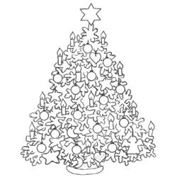 Dibujo para colorear: Arbol de Navidad (Objetos) #167456 - Dibujos para Colorear e Imprimir Gratis
