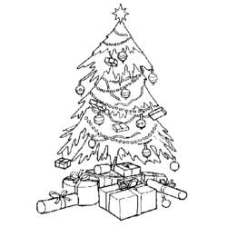 Dibujo para colorear: Arbol de Navidad (Objetos) #167461 - Dibujos para Colorear e Imprimir Gratis