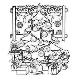 Dibujos para colorear: Arbol de Navidad - Dibujos para Colorear e Imprimir Gratis