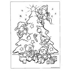 Dibujo para colorear: Arbol de Navidad (Objetos) #167476 - Dibujos para Colorear e Imprimir Gratis