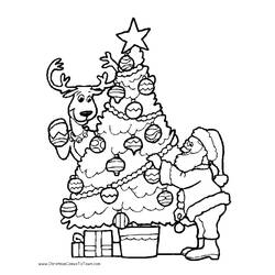Dibujo para colorear: Arbol de Navidad (Objetos) #167482 - Dibujos para Colorear e Imprimir Gratis