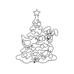 Dibujo para colorear: Arbol de Navidad (Objetos) #167502 - Dibujos para Colorear e Imprimir Gratis