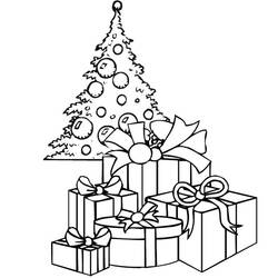 Dibujo para colorear: Arbol de Navidad (Objetos) #167506 - Dibujos para Colorear e Imprimir Gratis