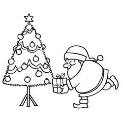 Dibujo para colorear: Arbol de Navidad (Objetos) #167509 - Dibujos para Colorear e Imprimir Gratis