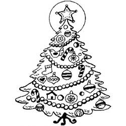 Dibujo para colorear: Arbol de Navidad (Objetos) #167513 - Dibujos para Colorear e Imprimir Gratis