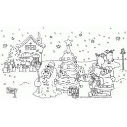 Dibujo para colorear: Arbol de Navidad (Objetos) #167525 - Dibujos para Colorear e Imprimir Gratis