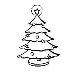 Dibujo para colorear: Arbol de Navidad (Objetos) #167529 - Dibujos para Colorear e Imprimir Gratis